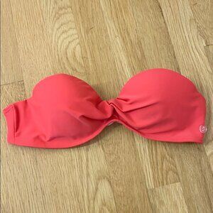 French connection padded bandeau swim top